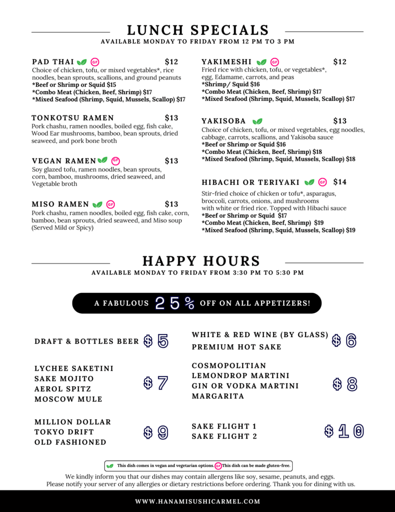 Hanami Menu