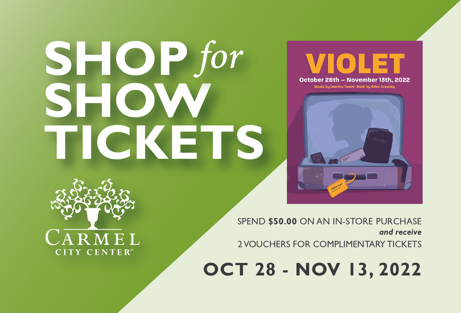 Shop for Show Tickets: Violet