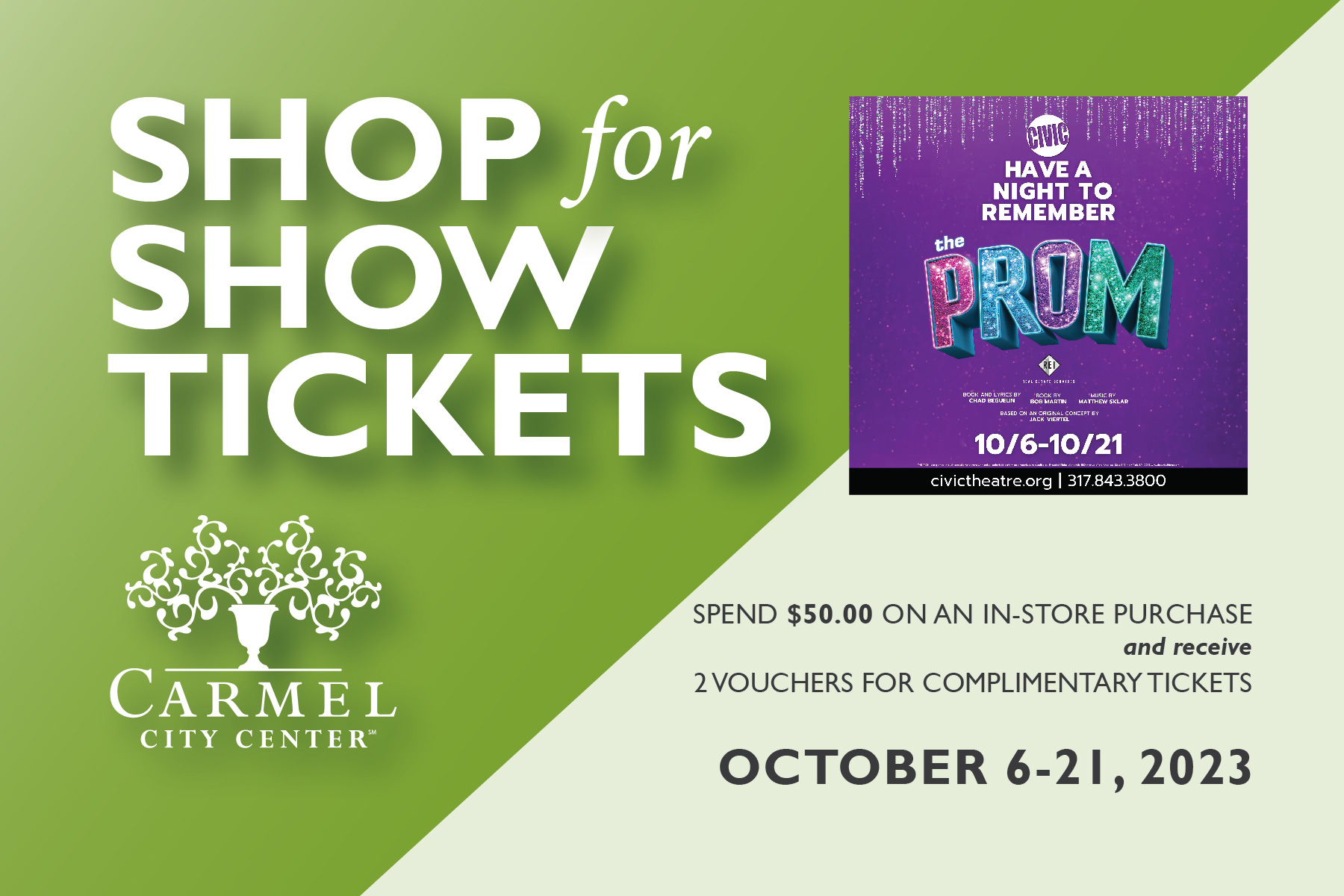 Shop for Show Tickets: The Prom