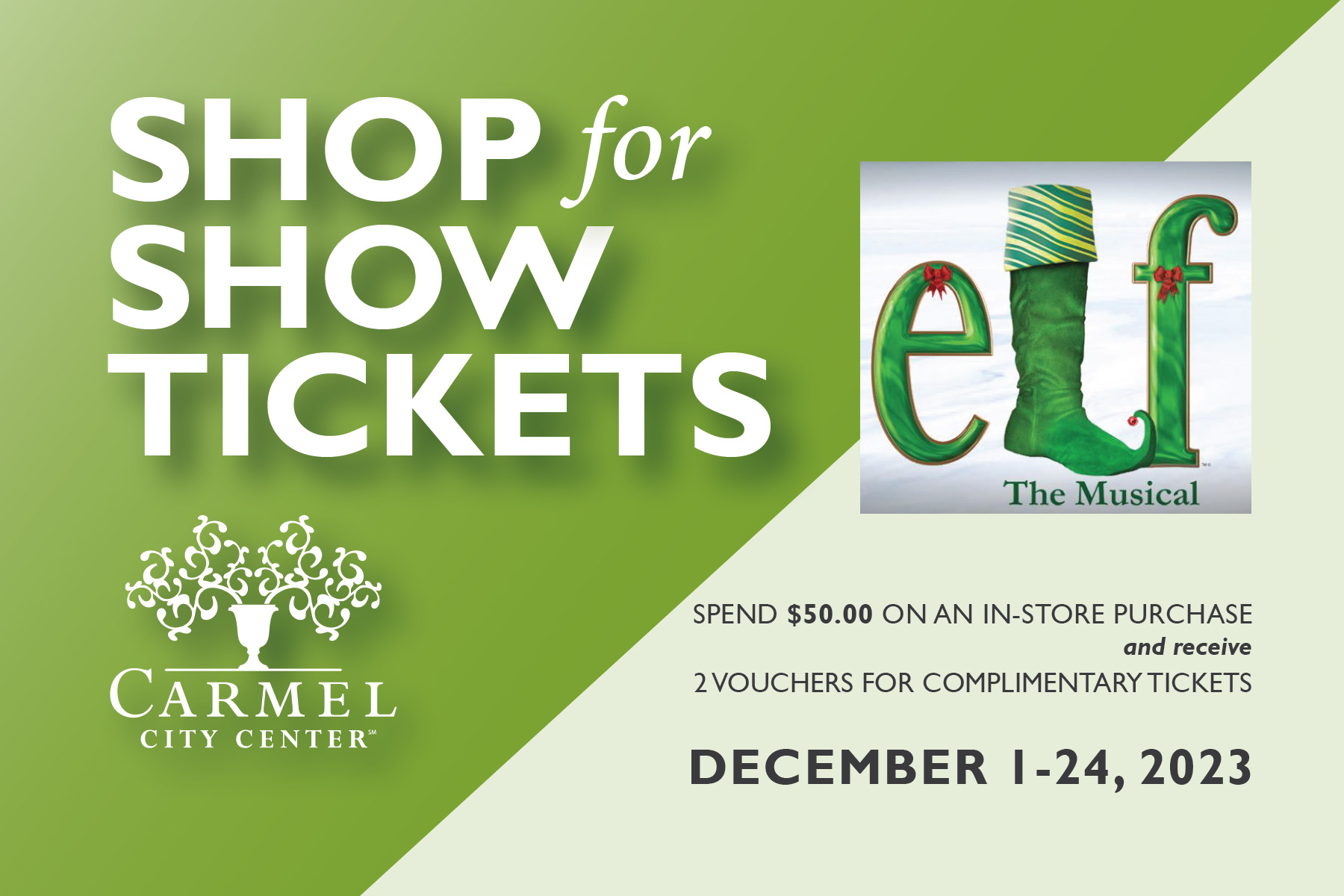 Shop for Show Tickets: Elf the Musical